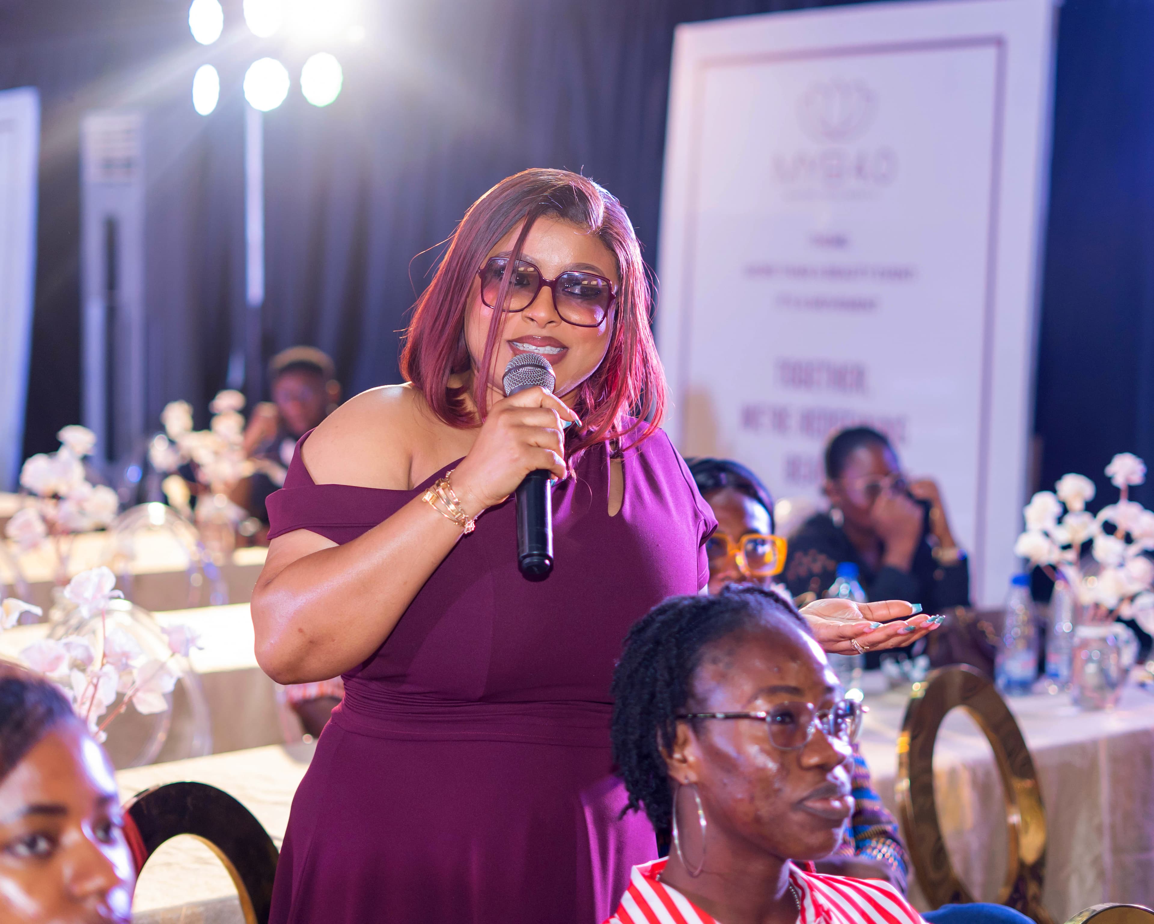 Speaker presenting at the MYB business summit
